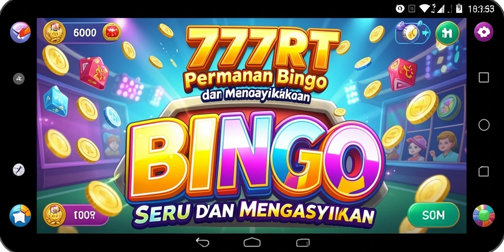 Tampilan permainan Bingo yang penuh warna dan menarik di 777RT.