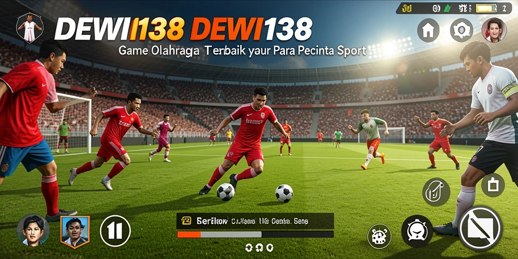 Screenshot gameplay DEWI138 menampilkan pertarungan olahraga yang intens.
