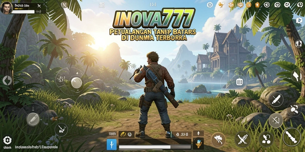 Tampilan gameplay yang menakjubkan dari dunia terbuka INOVA777.