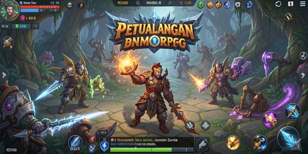 Tampilan gameplay seru RDI88 dalam dunia MMORPG.